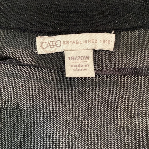 Cato Black Cardigan - Size 18/20W - Picture 4 of 4